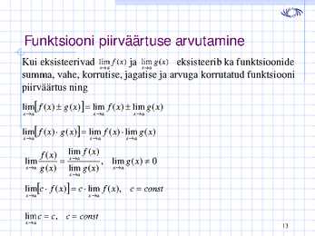 Piirväärtus loeng 3 #13