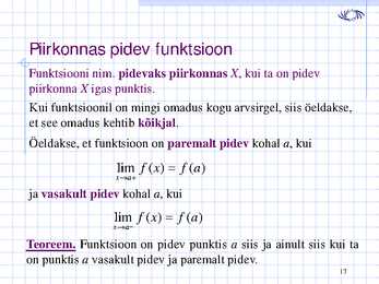Piirväärtus loeng 3 #17