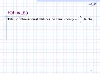 Funktsiooni tuletis - loeng 5 #8