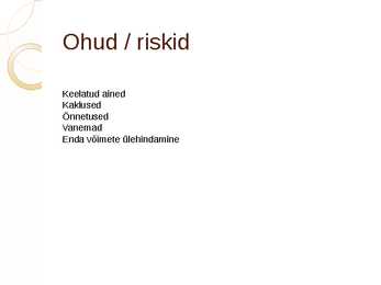 Ürituse korraldamise põhimõtted gümnaasiumile #6