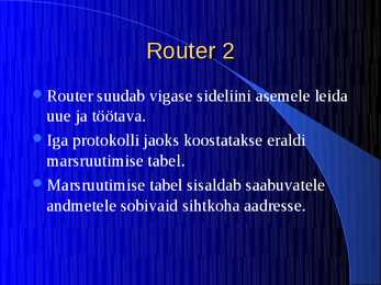 Võrkude seadmed #14