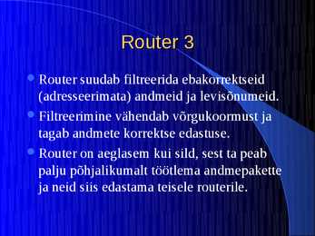 Võrkude seadmed #15