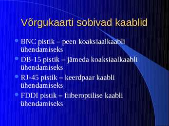 Võrkude seadmed #29