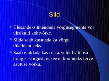 Võrkude seadmed #7