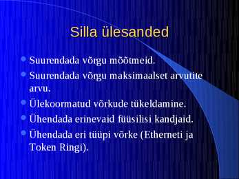 Võrkude seadmed #8