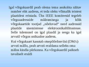 Võrgukaardid #4