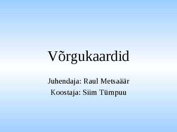 Võrgukaardid