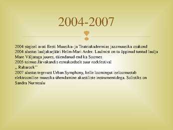 Eesti popmuusika 2000-2012 #3