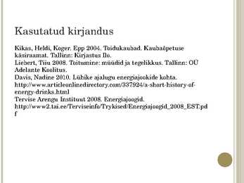 Energiajoogid #11