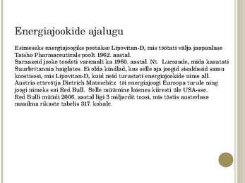 Energiajoogid #3