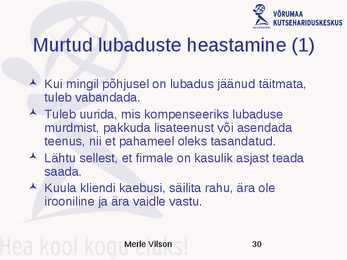 Positiivne klienditeenindus #30