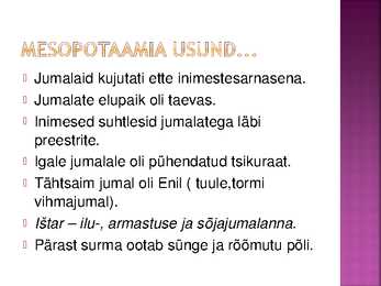 Mesopotaamia usund ja kultuurisaavutused #6