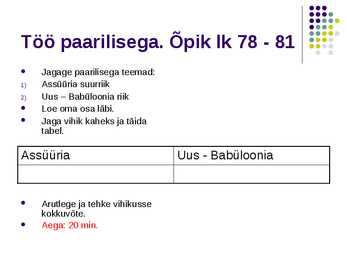 Assüüria ja uus-babuloonia #2