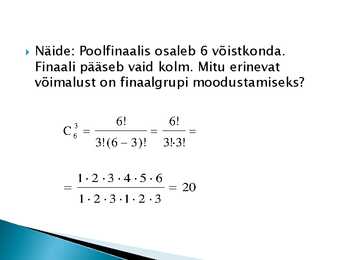 Kombinatoorika 12-klass konspekt #13