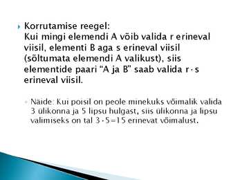 Kombinatoorika 12-klass konspekt #5