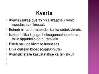 Kvartsi perekonna kristallid #2