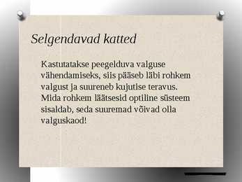 Interferents kiledes ja selgendavad katted #6
