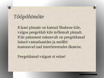 Interferents kiledes ja selgendavad katted #7