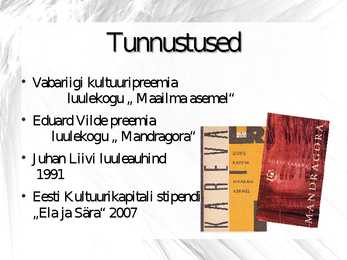 Doris Kareva luule esitlus #4