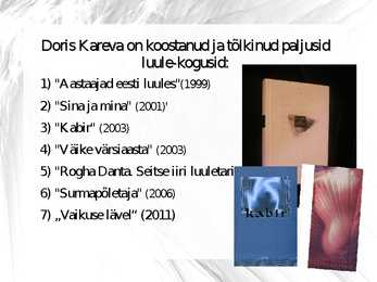 Doris Kareva luule esitlus #6