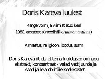 Doris Kareva luule esitlus #9