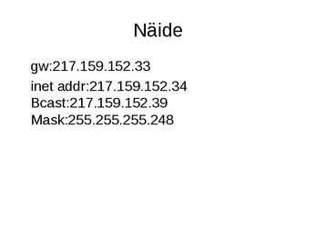 IP aadressid #4