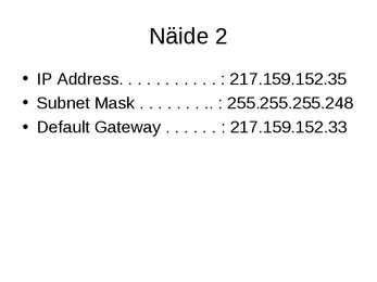 IP aadressid #5