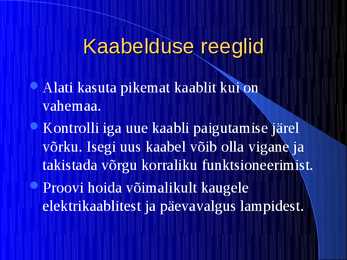 Kaabeldus #2