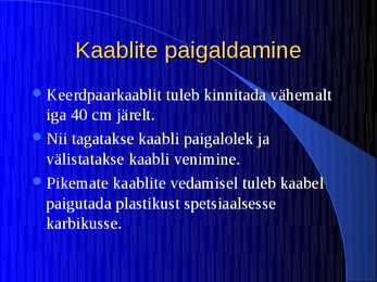 Kaabeldus #34