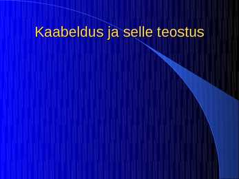 Kaabeldus