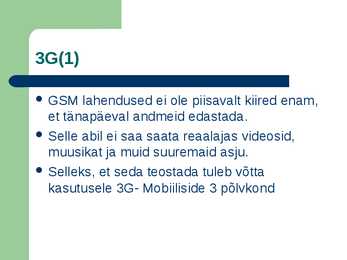 Mobiiliside ja GPRS #11