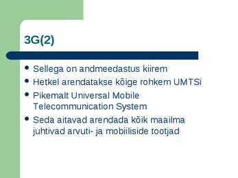 Mobiiliside ja GPRS #12