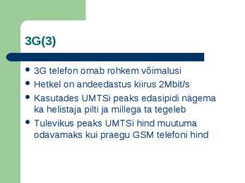 Mobiiliside ja GPRS #13