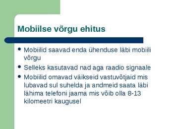 Mobiiliside ja GPRS #15