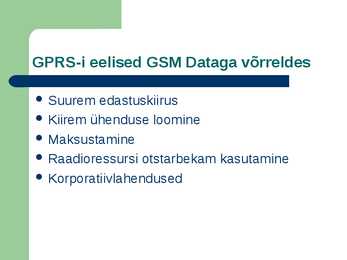 Mobiiliside ja GPRS #32