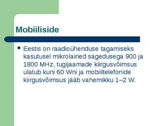 Mobiiliside ja GPRS #6