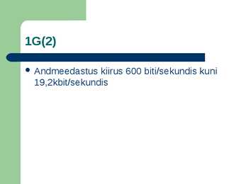 Mobiiliside ja GPRS #9