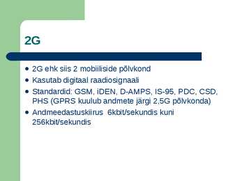 Mobiiliside ja GPRS #10