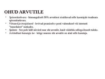Turvalisus arvutis #8