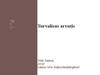 Turvalisus arvutis