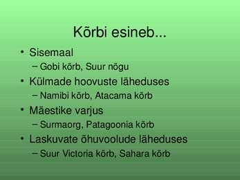 Kõrb-kõrbe liigid-erinevad kõrbed-loomad #4