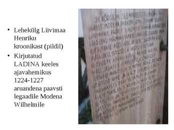 Muistne vabadusvõitlus Liivimaal alates 1180-ndatest #14