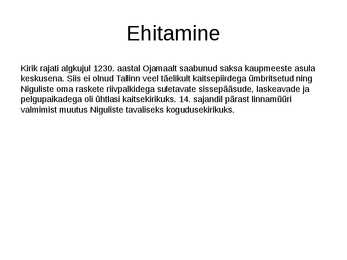 Niguliste kiriku üldinfo #6