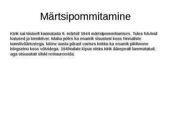 Niguliste kiriku üldinfo #7