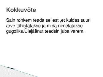 Suured arvud #14