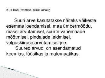 Suured arvud #4