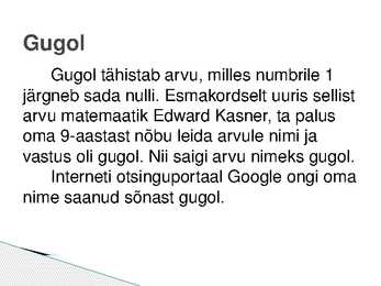 Suured arvud #5