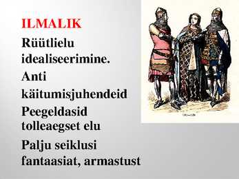 Rüütlikirjanduse esitlus #2