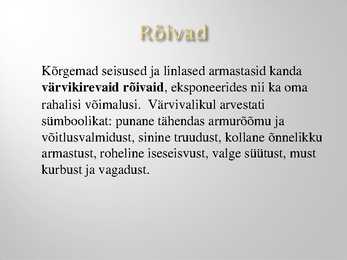 Rüütlikirjanduse esitlus #16