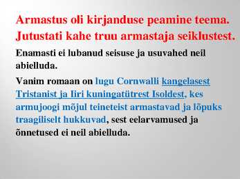 Rüütlikirjanduse esitlus #9